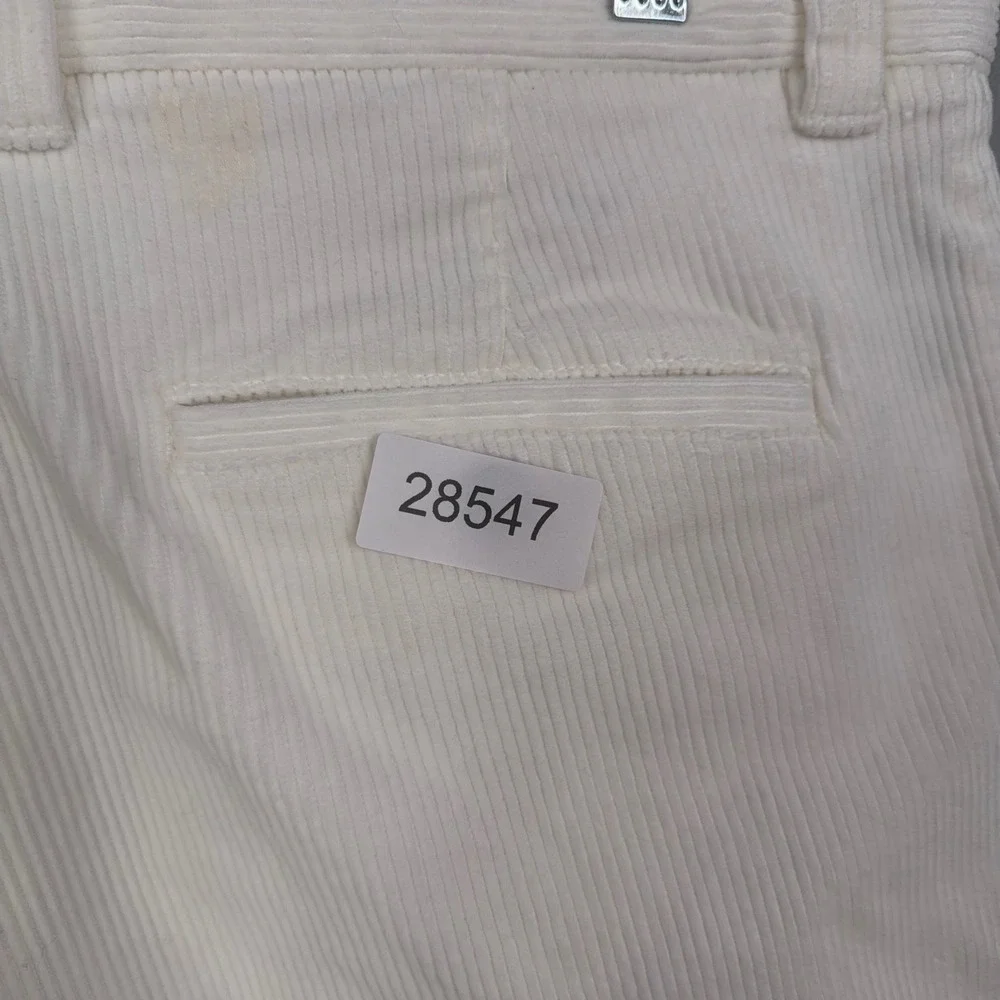 Brooks Brothers Pants Mens W38 L32 White Corduroy Clark Fit Preppy Classic